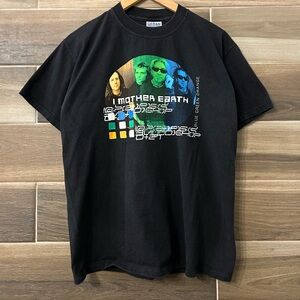 Vintage IME I Mother Earth Love Your Mothers Band T Shirt Size Medium 90s Grunge